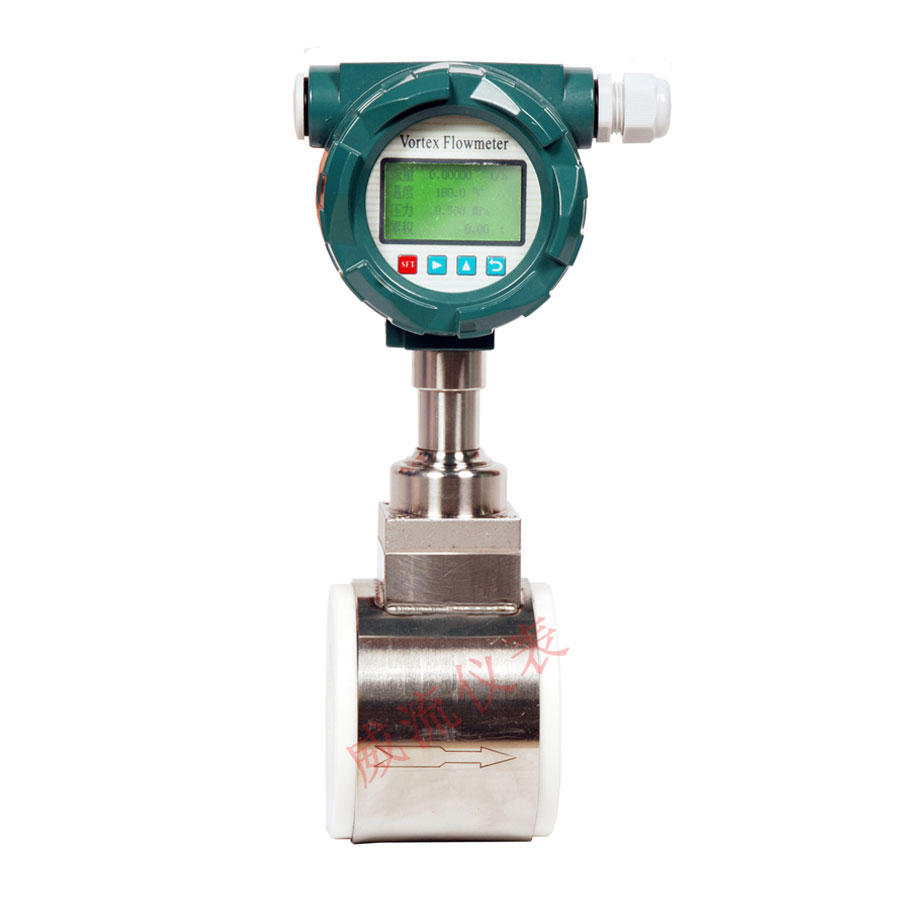 Tetrafluorobody，Chinese display，Vortex Flowmeter