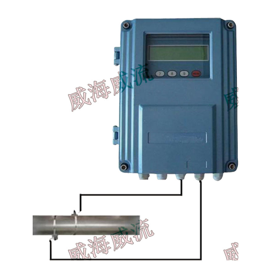 Wall-mounted-ultrasonic flowmeter