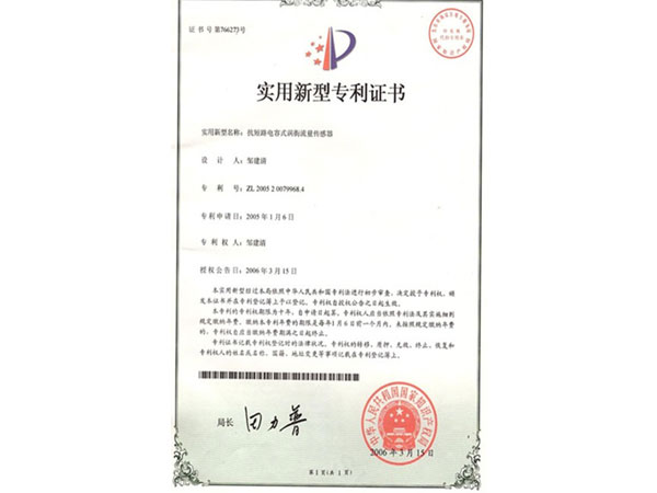 Our company's patented products